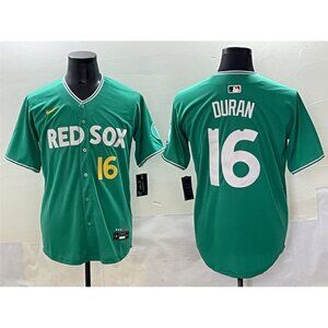 Mens Youths Kids 16 Jarren Duran Jersey Stitched Green